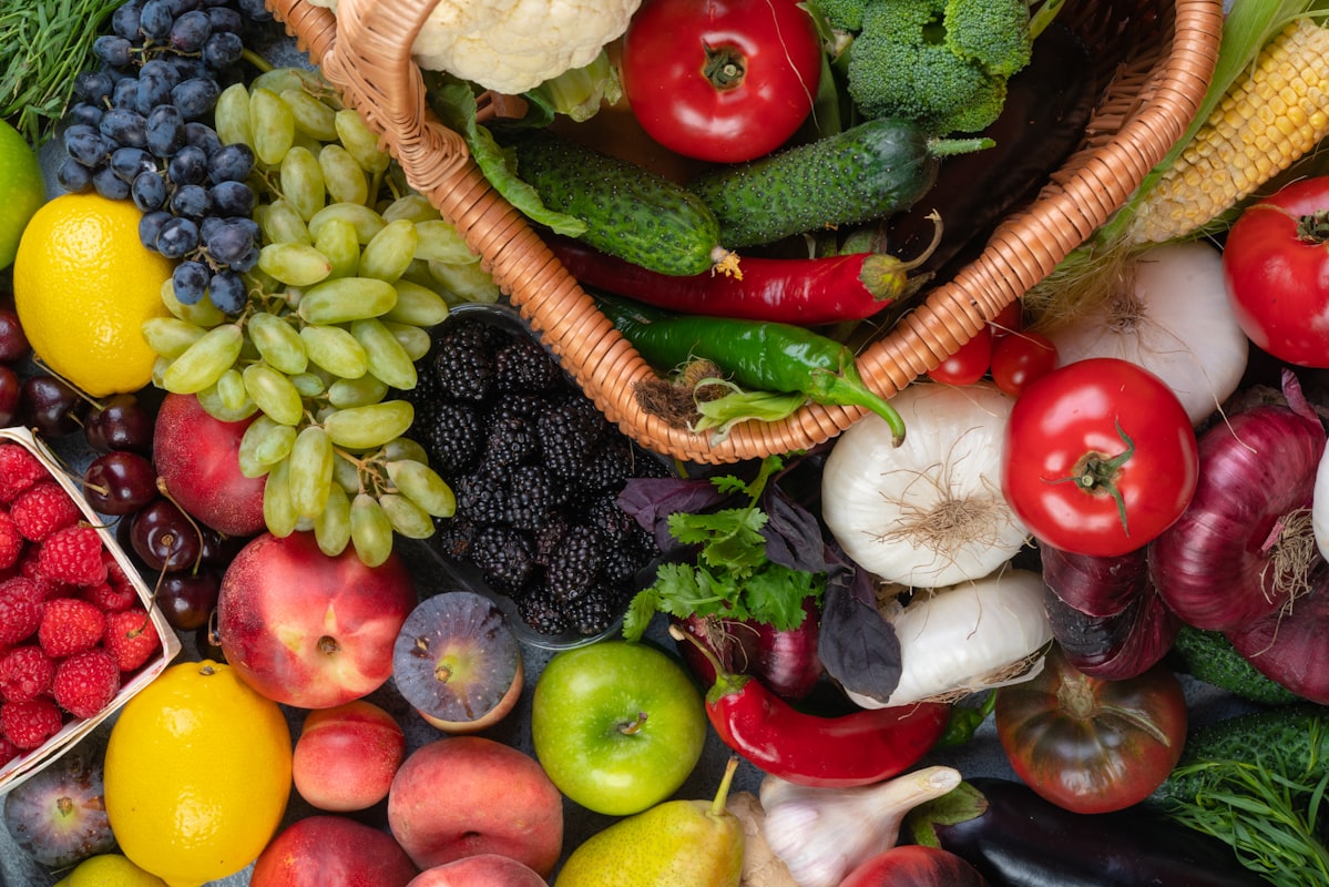 Espinaca fresca rica en nutrientes